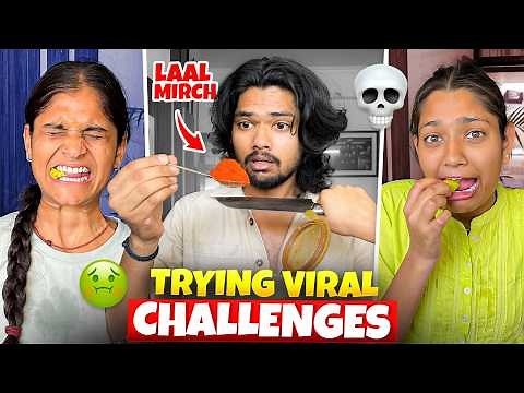 We tried Viral challenges 😱