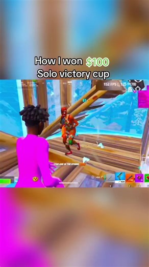 Winning $100 in Fortnite Solo Victory Cup