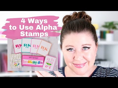 How to Use Alphabet Stamps - 4 Unique Ways!