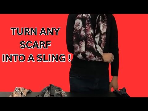 DIY Shoulder Sling with a Scarf | No Sling? No Problem!