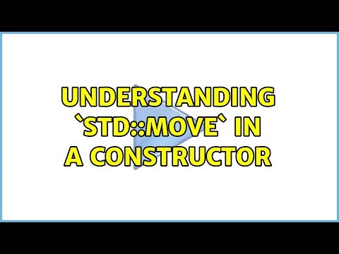 Understanding `std::move` in a constructor