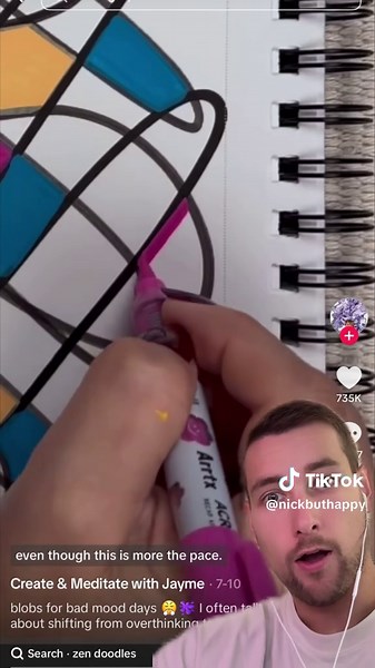 @Create & Meditate with Jayme I thought you ruined it at first #drawing #art #foru