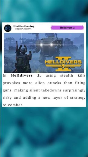 Helldivers 2 Stealth Kills Trigger More Alien Aggro Than Guns #Helldivers2 #Helldivers