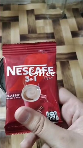 Nescafé 3 in 1 coffee #ytshorts #coffee #coffeelovers #hotcoffre #coldcoffee #iced #nescafe