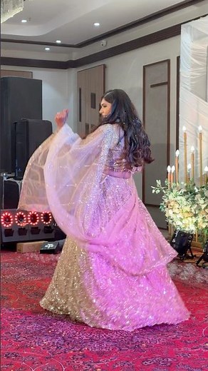 She OWNED the dance floor! Bride’s dance performance on Radha🪷 #shorts #bride #dance #wedding