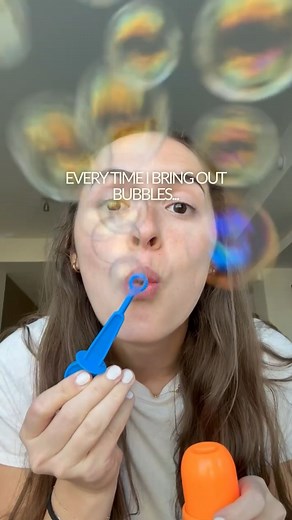 I don’t know what it is about these dang bubbles wands that look so inviting! If it doesn’t end up in their mouth it at least touches their lips on accident! At least i have multiple! #slp #speechtherapist #fubbles #bubbles #speechlanguagepathology #speechtherapyideas | Spunky Speech Therapy, Inc.