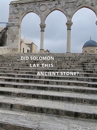 This ancient stone on the Temple Mount dates to the First Temple period of the Bible. Did King Solomon lay this stone or was it Hezekiah? This marks the ancient boundary of Solomon’s Temple Mount. #FirstTemple #KingSolomon #Israel #Jerusalem