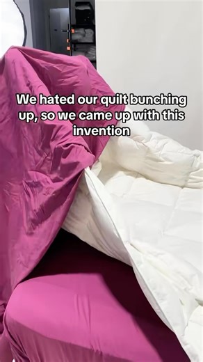 We hated our quilt bunching up so much we made this invention! And guess what quilt inserts are back in stock 👀 | The Lad Collective