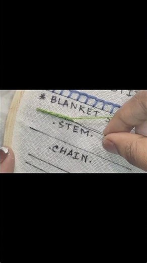 stem stitch embroidery #handembroidery #embroiderydesigns #artembroiderypatterns