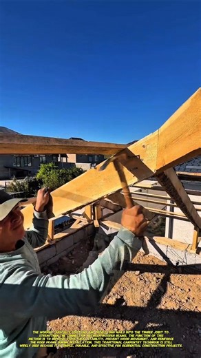 Traditional Nail Locking Technique on Wooden Roof Frame | Carpentry Tutorial.