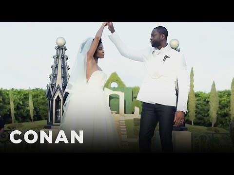 Gabrielle Union’s Special Wedding Handshake With Dwyane Wade | CONAN on TBS