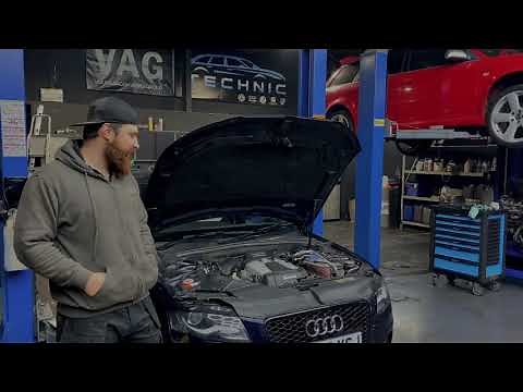 Audi S4 B8 3.0TFSI engine removal for timing chain replacement
