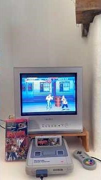 Final Fight super famicom on CRT TV #retrogaming #videogames #capcom #nintendo #finalfight