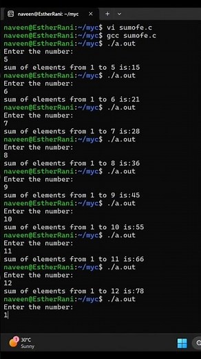 C Program to Find Sum of First N Natural Numbers | C Programming Tutorial #shorts