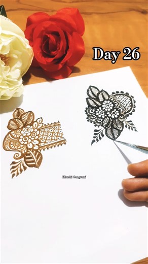 mehndi design | mehndi course day 26 | mehndi classes | #henna #mehndi #mehndicourse