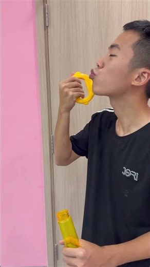 SNS - Eating a Bubble Wand || Eating a Bubble Wand?! 🤣 #shorts