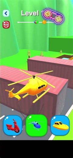 Shape-shifting 🚁🚙⛵️Gameplay IOS Android 🎮 #shorts #shapeshifting #shortsviral