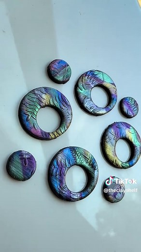 Exploring Chrome Nail Powder on Polymer Clay Creations