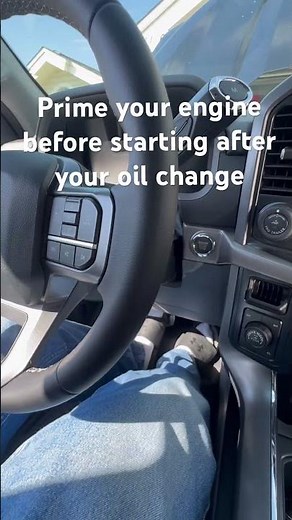 How to prime your engine before starting it directly after your oil change in your Ford.