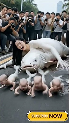 Gorgeous mother Mermaid with adorable baby girls🧜‍♀️ #mermaid #funnyshorts #shorts