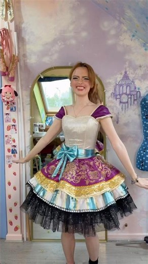 My finished Maddie from Ever After High dress!! 🤩🩵 #sewing #cosplay #diy #everafterhigh