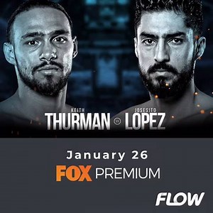 The much anticipated WBA “World” Welterweight title match between Keith Thurman and Josesito Lopez airs tonight! Be sure to watch it on FOX Premium at 8 PM. | Flow | Facebook