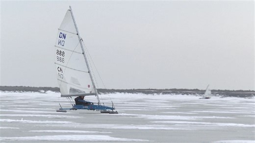 Feel the speed of ice sailing at the debut International Ice Yacht Circuit in China