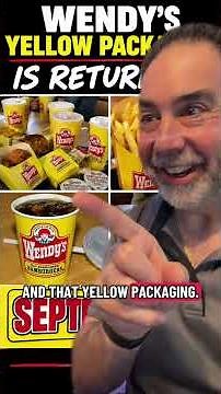 Wendy’s YELLOW Packaging Is Coming Back?! Classic Wendy’s Returns