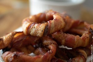 Bacon Wrapped Onion Rings