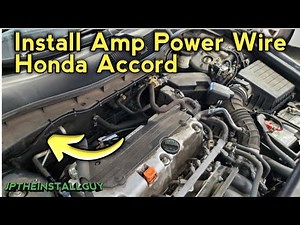 install amp power wire in Honda accord