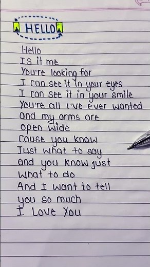 Hello Is It Me song in lyrics #helloisitmesonglyrics #lionelrichiesongs