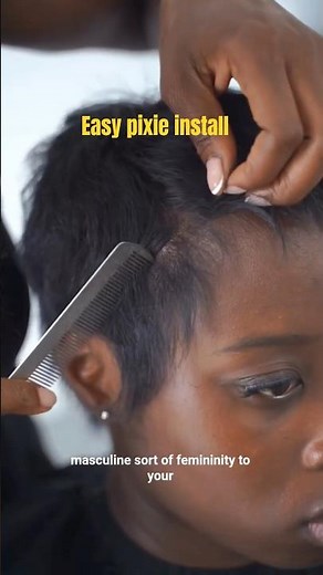 How to Install Full Lace Pixie Wig | Eady installation Tutorial 🔥 #lacewigs