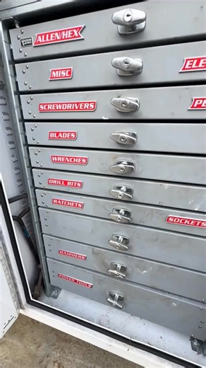 High-quality magnetic toolbox labels - 12-piece set. Made with high-quality 3D printing technology, strong magnets firmly attach to metal cabinets, drawers or toolboxes, making it easy to categorize screwdrivers, wrenches and other tools! Personalized label design keeps your workspace tidy and eye-catching! 🛠️✨ 👇 Click Here to Get Yours Now! | Dealnookq-A