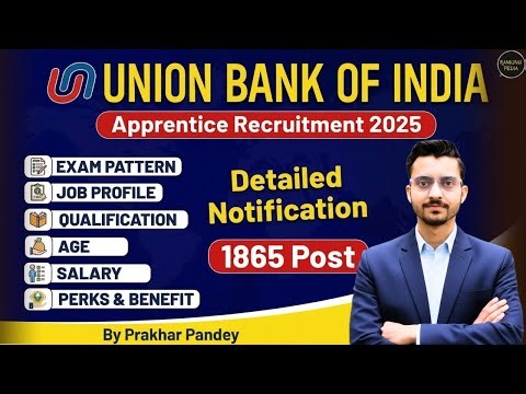 Union Bank of India Apprentice Recruitment 2026 | UBI Apprentice Notification 2026 | Banking Jobs