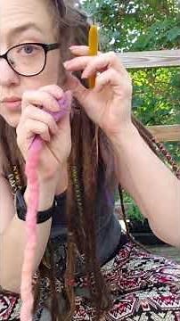 How to permanently install wool dreads.