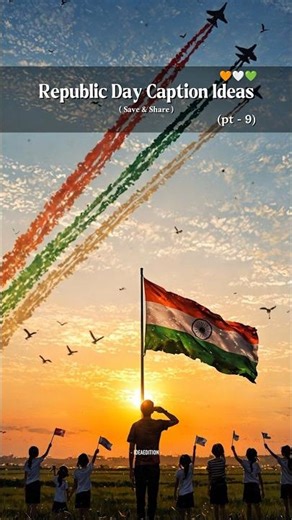 Republic day caption ideas ❤️‍🔥 || #shorts #republicday #caption