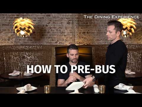Pre-Bussing Tables | Dining Experience POV