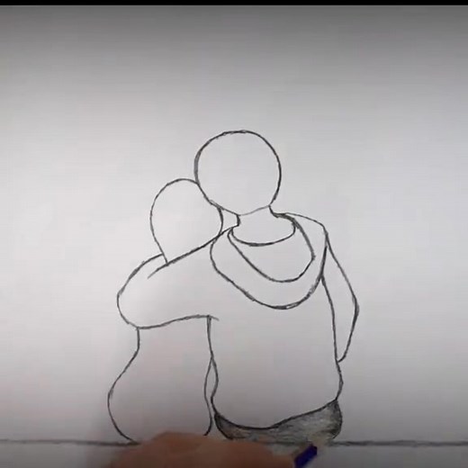 draw lovers 😍 simple drawing of lovers . . . . . #fyp #sketch #fypage #بسيط #احباء #رسمسهل #foryou #simple #اكسبلور #lover #رسمة #girl #تعلم #viral #eazy #draw #رسم #الحب #drawinggirl | Bifart