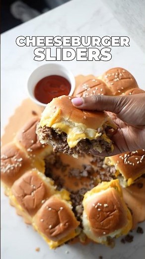 THE BEST CHEESEBURGER SLIDERS #cheeseburger