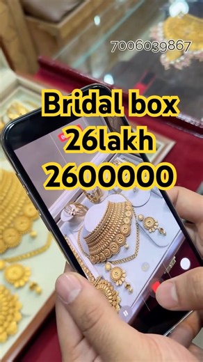 Full bridal sets bangles necklace rings 18kt hallmark gold earrings chains gold chain bridal box