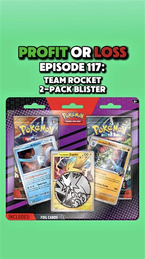 Opening a Team Rocket 2-Pack Blister! - Profit or Loss Episode 117 #pokemon #pokemoncards #packopening #pokemontcg #teamrocket
