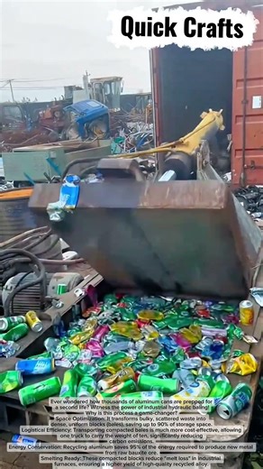 How thousands of aluminum cans are transformed into blocks for a second life? Recycle smartly!