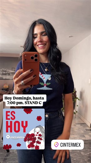 Hoy los esperamos en EXPO QUINCEAÑERA en 📍Cintermex, con promociones exclusivamente para ti, en el Stand C. De 10 AM a 7 PM