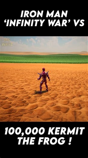 Can 1 Iron Man Infinity War stop 100,000 Kermit ? 😱