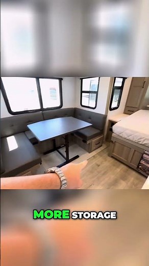 RV Dinette Bed Conversion & Storage: Motion Activated!
