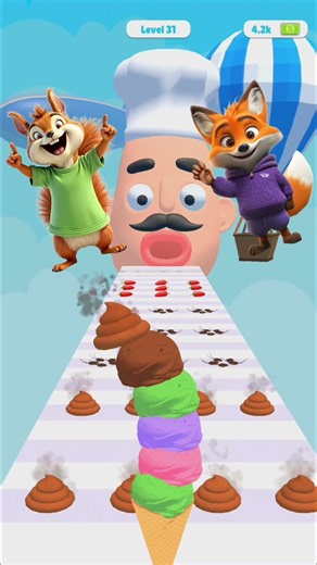 Stacky Ice cream 🍦 Runner #youtubeshorts #halo