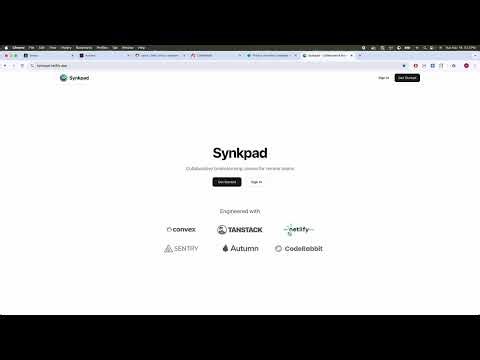 Synkpad Demo | Tanstack Start Hackathon | Collaborative brainstorming canvas for remote teams