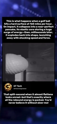 160 MPH Golf Ball Impact in Slow-Mo