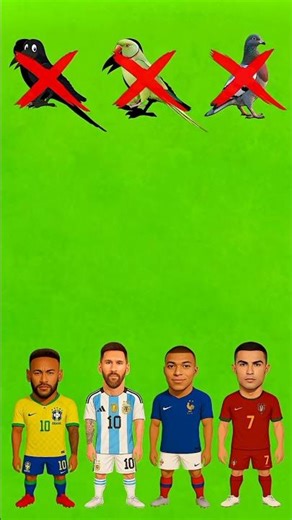 Messi vs neymar vs ronaldo #cartoon