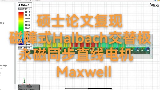 论文复现5-磁障式Halbach交替极永磁同步直线电机